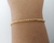 Pulseira Fina Lisa Para Berloque Banhada a Ouro 18k