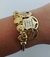 Bracelete Por Onde For Floresça Hoponopono Mod2 - Banhado a Ouro 18k na internet