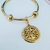 Bracelete Medalha Arvore da Vida - Banhado a Ouro 18k na internet