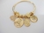 Bracelete Santa Rita de Cássia Hoponopono Banhado a Ouro 18k