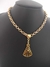 Colar Nossa Senhora Aparecida Pingente Vazado - Banhado a Ouro 18k
