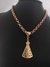 Colar Nossa Senhora Aparecida Corrente Elo Português - Banhado a Ouro 18k