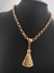 Colar Nossa Senhora Aparecida Corrente Elo Português - Banhado a Ouro 18k na internet