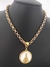 Colar Nossa Senhora Aparecida Resina Branca - Banhado a Ouro 18k - comprar online