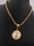 Colar Nossa Senhora Aparecida Resina Branca - Banhado a Ouro 18k na internet