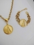 Conjunto Colar e Pulseira Nossa Senhora Aparecida Dourado Banhado a Ouro 18k - comprar online