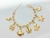 Pulseira Fundo do Mar Marítima Animais Marinhos Oceano Banhado a Ouro 18k - Everjoy Acessórios
