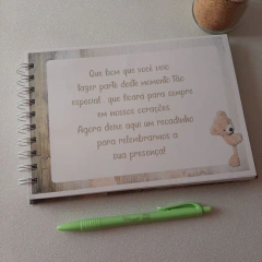 Caderno de Recados Chá de Bebê Ursinho - comprar online