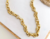 CHOCKER ELO PORTUGUÊS - 36CM + 5CM EXTENSOR - FOLHEADO A OURO