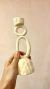 Candelabro Rayado - Beige Liso