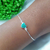 Pulseira de Prata Veneziana com Coração Tiffany