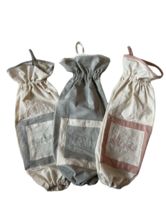 Guarda Bolsas Pekin con bordado artesanal. - tienda online