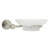 Jabonera metálica satín con plato de vidrio, Foset Element - 49675 ELA-74N