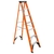 Escalera de tijera, tipo ll, 6 peldaños, fibra de vidrio - 100226 EST-26FV