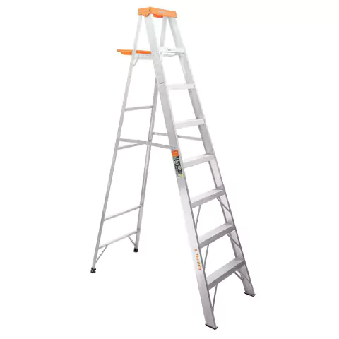 Escalera de tijera tipo II 7 peldaños y bandeja, Truper - 10337 EST-27