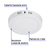 Luminario LED tipo plafón 12 W, redondo, luz cálida, blanco - 48257 PLA-205LC - Konstru Tools ® Ferreteria Orizaba Online