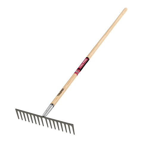 Rastrillo recto reforzado, 16 dientes, mango de 60', Truper - 17888 R-16MX