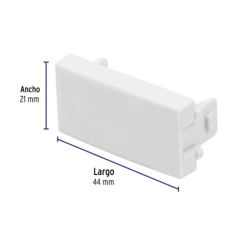 Tapón ciego, línea Oslo, color blanco, Volteck - 48314 TA-OB - comprar en línea