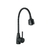 Monomando para fregadero con cuello flexible, negro, Tubig - 47388 TBF-87M
