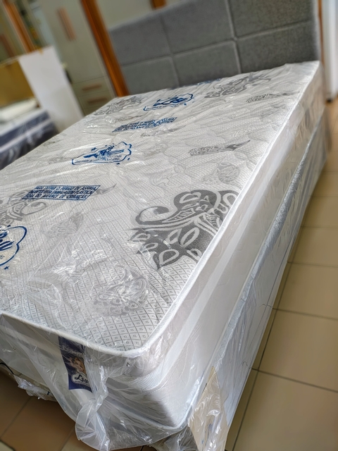 Conj. Box Isofort Cinza Queen Ley Colchões - comprar online