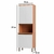 Paneleiro 70 mm 4 Portas Macadamia Telasul - Bom Lar Móveis