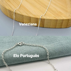 Colar Personalizado Duplo Fonte Fina - comprar online