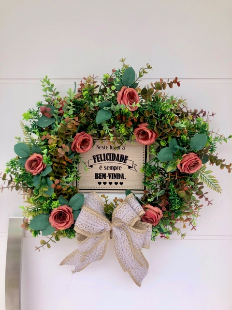 Guirlanda Terracota com Placa