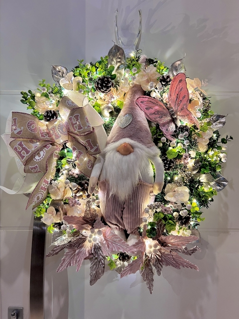 Guirlanda Natalina Rosa