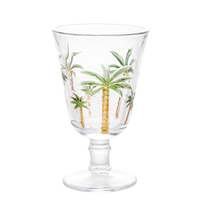 Cj 6 Taças Vidro Palm Hand Painting - 240ml - comprar online