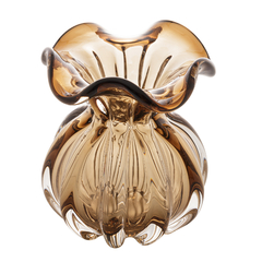 Vaso de Vidro Italy - Marrom - 11,5 x 13cm - comprar online