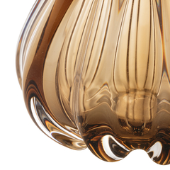 Vaso de Vidro Italy - Marrom - 13 x 17cm - loja online