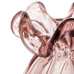 Vaso de Vidro Italy - Púrpura e Rosé - 13 x 17cm - loja online