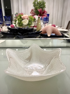 Bowl Decorativo - Vylux - Estrela Branca Perolizada - 18cm - comprar online