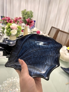 Bowl Decorativo -Vylux - Concha Azul Marinho - 17 x 21cm na internet