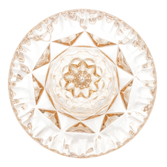 Vaso com Pé de Vidro Diamond - Âmbar Metalizado - Bienestar Home & Decor