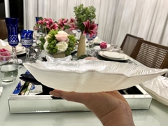 Bowl Decorativo - Vylux - Concha Branca Perolizada - 23,5 x 29cm - comprar online