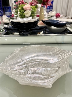 Bowl Decorativo - Vylux - Concha Branca Perolizada - 23,5 x 29cm na internet