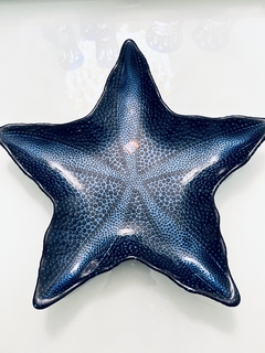 Prato Decorativo - Vylux - Estrela Azul Marinho - 28cm
