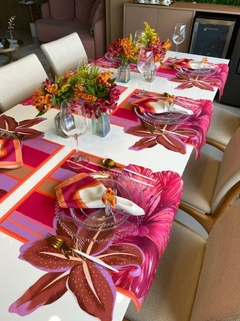 Lugar Americano Floral Listrado - comprar online