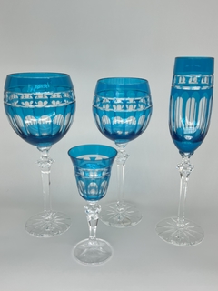 Taça Champanhe - Turquesa - 190Ml