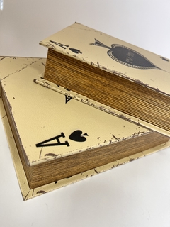 Conj 2 Bookbox - Capa Carta De Baralho na internet