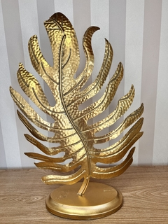 Objeto Decorativo - Folha Dourada