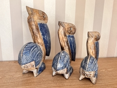 Conj 3 Pelicanos - Madeira - P, M, G - comprar online