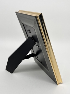 Porta Retrato Mdf - Espelho Detalhe Dourado - P - comprar online