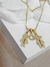COLAR BONECOS COM NOME NO CORPO E ADORNO - BANHADO OURO 18K