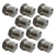 Niple 10mm O'ring Rosca 7/8 Alumínio - 10 Unidades