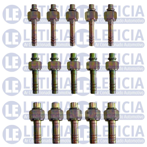 Conexão Reta Oring Fêmea 6mm 8mm 10mm Aço - 15 Unidades - Leticia Ar Condicionado