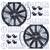 Eletroventilador Universal 10 Polegadas 24v 80w Soprante - 2 Unidades - Leticia Ar Condicionado - Barra do Garças - MT