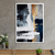 Quadro Decorativo Abstrato Pintura com Fundo Azul - comprar online