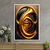 Quadro Decorativo Abstrato Esfera Dourada - comprar online